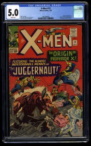 X-Men #12 CGC VG/FN 5.0 White Pages 1st Appearance Juggernaut!