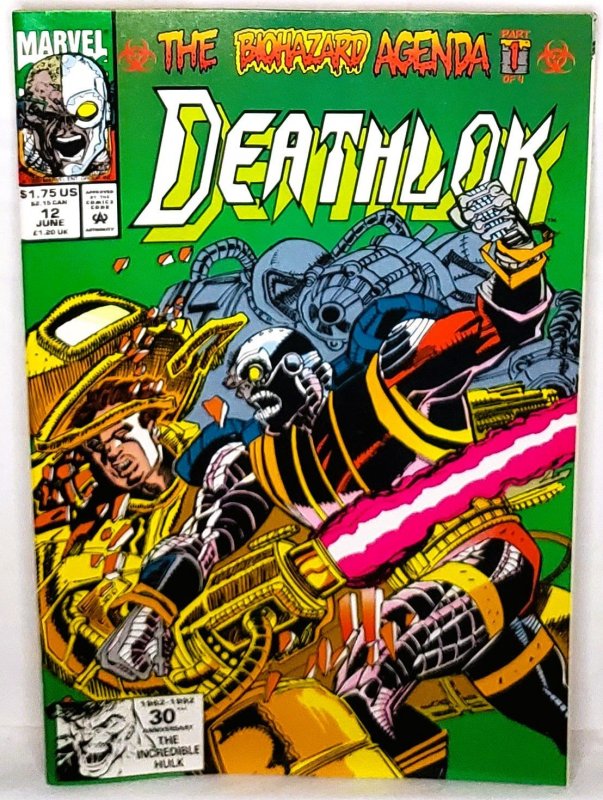 Deathlok #12 The Biohazard Agenda Part 1 (Marvel 1992)