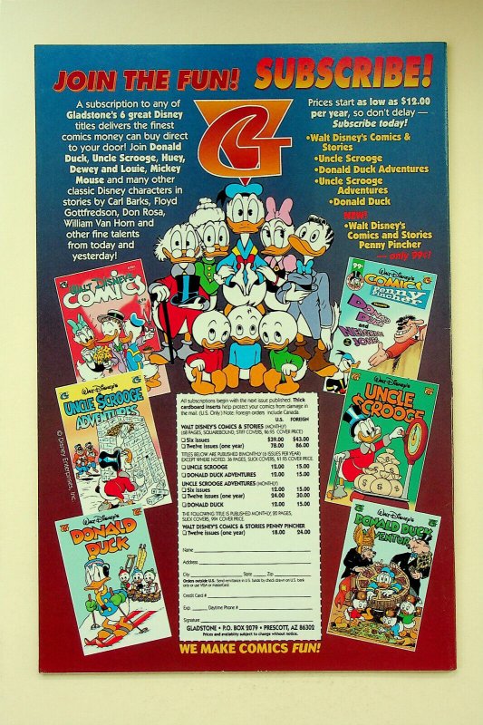 Walt Disney's Uncle Scrooge Adventures #46 (May 1997, Gladstone) - Near Mint