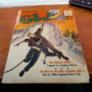 G.i. Joe #50 scarce 2nd to last Ziff Davis publ issue 1957 Silver Age War Comics