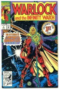 WARLOCK AND THE INFINITY WATCH #1 1992- Infinity Gauntlet- Thanos NM-