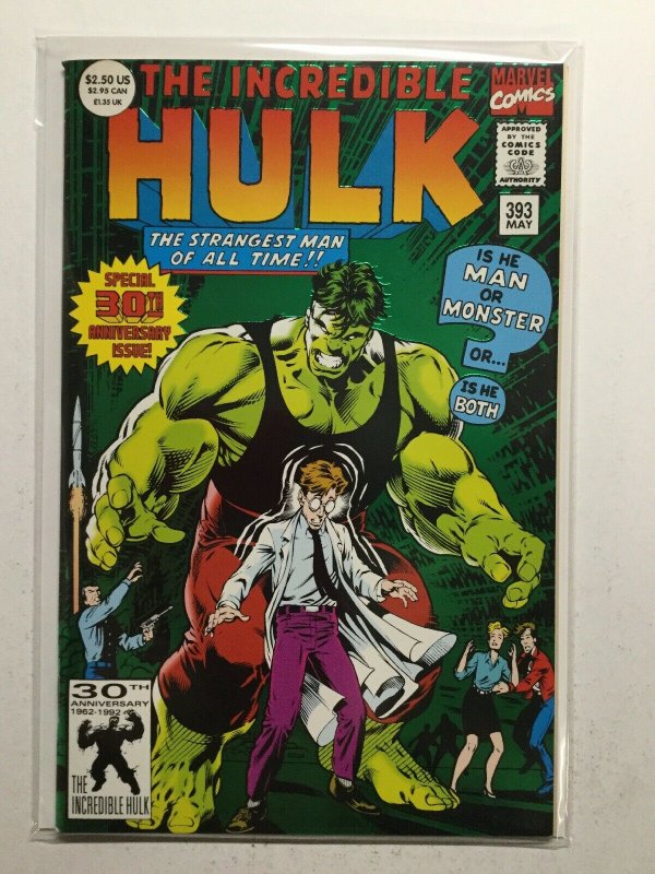 Incredible Hulk 393 Special 30th Anniversary Issue Near Mint Nm Marvel