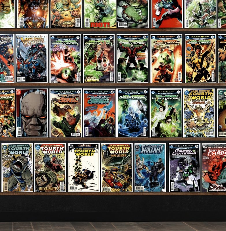 Huge Lot 140+ Comics with Green Lanterns, Suicide Squad, Jack Kirby& & More!