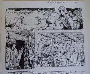 DON LOMAX Original Art, Vietnam Journal #8 pg 4, Brain Dead Horror, Caliber,2011