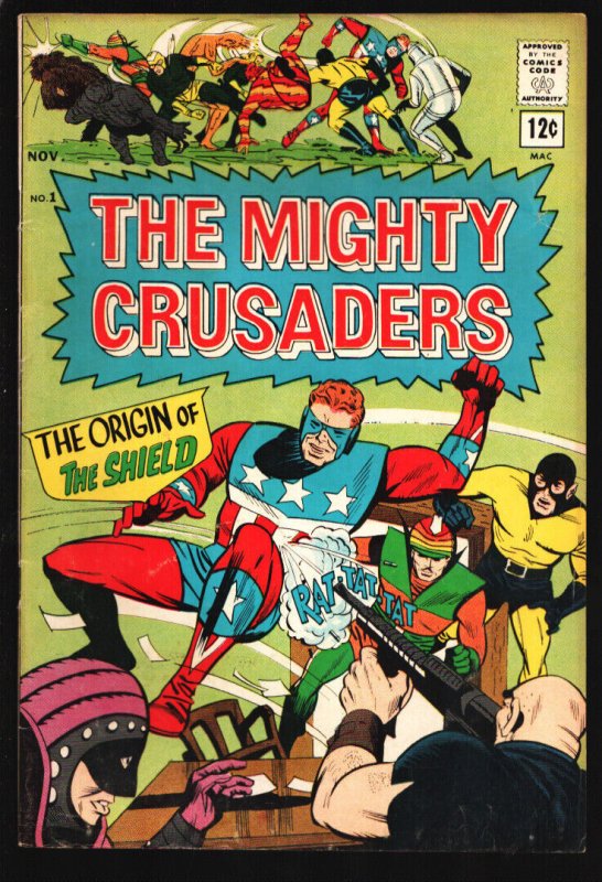 Mighty Crusaders #1 1965-Radio Comics-First issue-1st team-Up-Flyman, Black H...