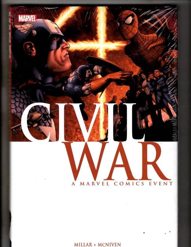 Civil War Marvel Comics Hardcover SEALED Graphic Novel Comic Book J297