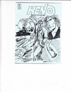 Reno, Private Eye For Hire #1 VF/NM rare mini comic - p.i. - detective