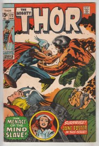 Thor, the Mighty #172 (Jan-70) VF High-Grade Thor