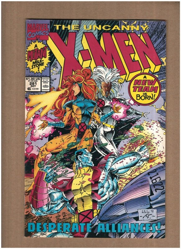 Uncanny X-Men #281 2nd Print Marvel Comics 1991 New Team Chris Claremont VF- 7.5