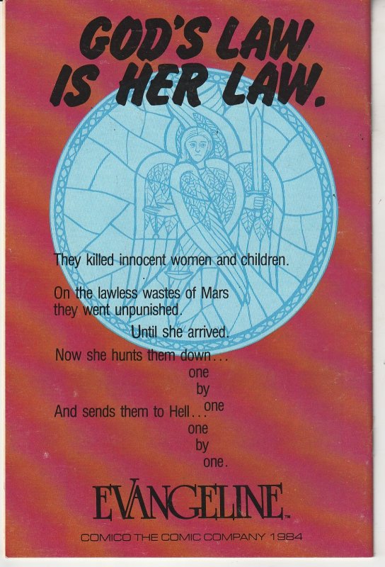 Evangeline #1 (1984)   Rare Comico Issue !