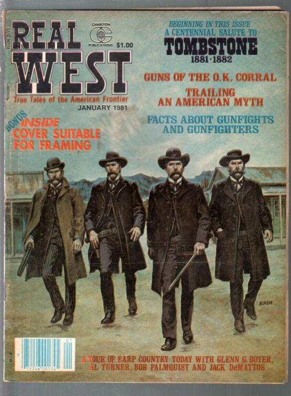 Real West 1/1961-Charlton-Earl Norem-Wyatt Earp-Mario DeMarco-VG