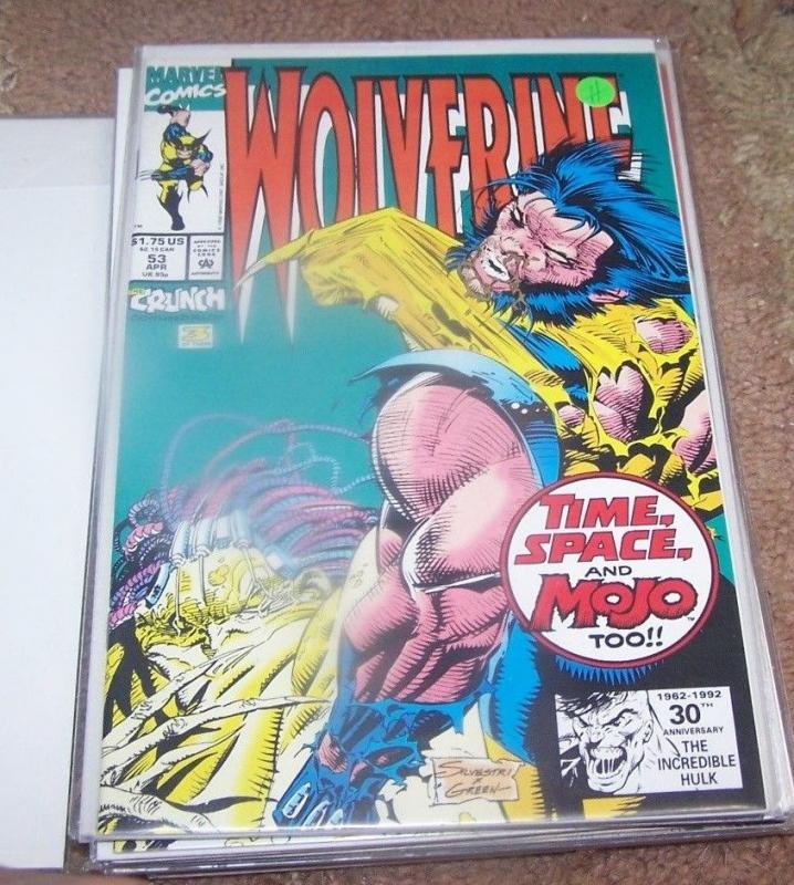 WOLVERINE  53 1992 MARVEL    MOJO   LOGAN  x-men MYSTIQUE SPIRAL CRUNCH PT 3