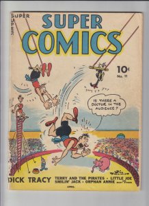 Super Comics #11 POOR; Dell | feat. Dick Tracy and Orphan Annie; we combine ship 