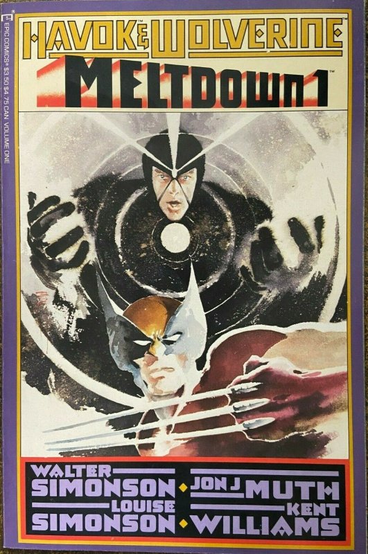 HAVOK & WOLVERINE: MELTDOWN #1 S&N by all 4: the Simonsons/ Muth/ Williams VF-NM