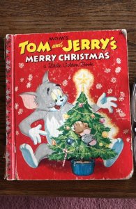 Tom and Jerry merry Christmas, little golden book, 1954, no last page gone