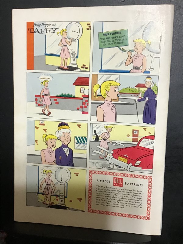 Four Color #691 (1956) Dotty Dripple and Taffy mid high grade key! FN/VF. Wow!