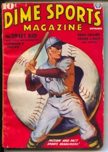 Dime Sports 9/1937-Popular-Baseball cover-Boxing-boxing-golf-tennis and more-VG-