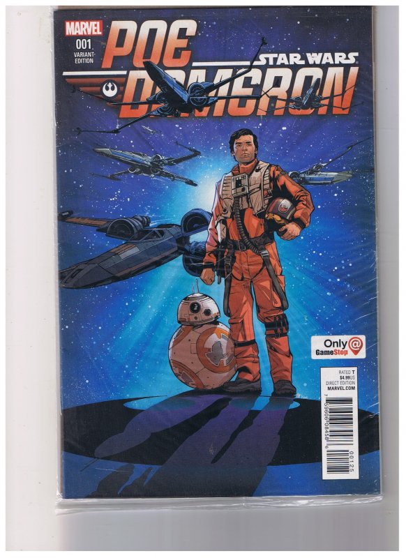 Star Wars Poe Dameron #001 VF/NM  Gamestop Edition Sealed in Plastic