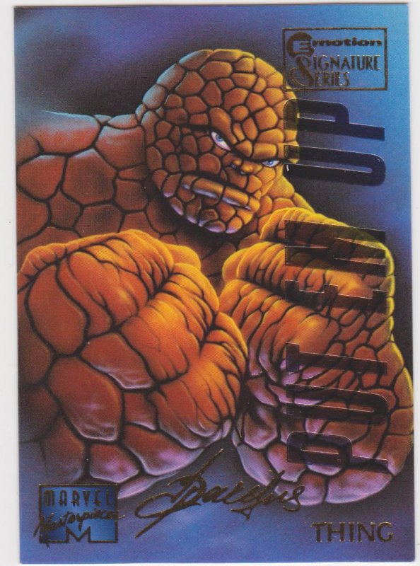 1995 Marvel Masterpieces Emotion Signature Series #101 Thing/Patelis