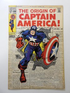 Captain America #109 (1969) VG+ Condition Centerfold detached bottom staple