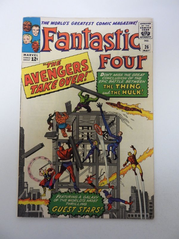 Fantastic Four #26 (1964) FR/GD condition piece missing affects story