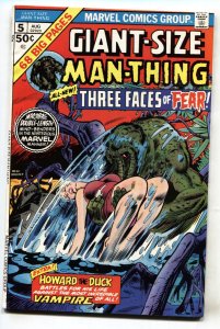 Giant-Size Man-Thing #5--comic book--1975--Howard the Duck--VF