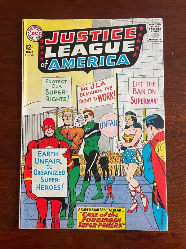 Justice League Of America # 28 FN DC Comic Book Batman Superman Flash J999 