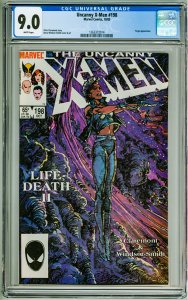 Uncanny X-Men #198 CGC 9.0! White Pages!