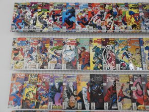 Huge Lot 200+ Comics W/ Web of Spider-Man, Spectacular Spider-Man, +More Avg FN-