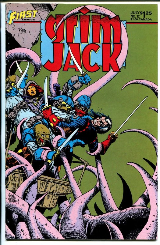 Grim Jack #12 1985-First-Timothy Truman-autographed by-William Messner Loebs-NM
