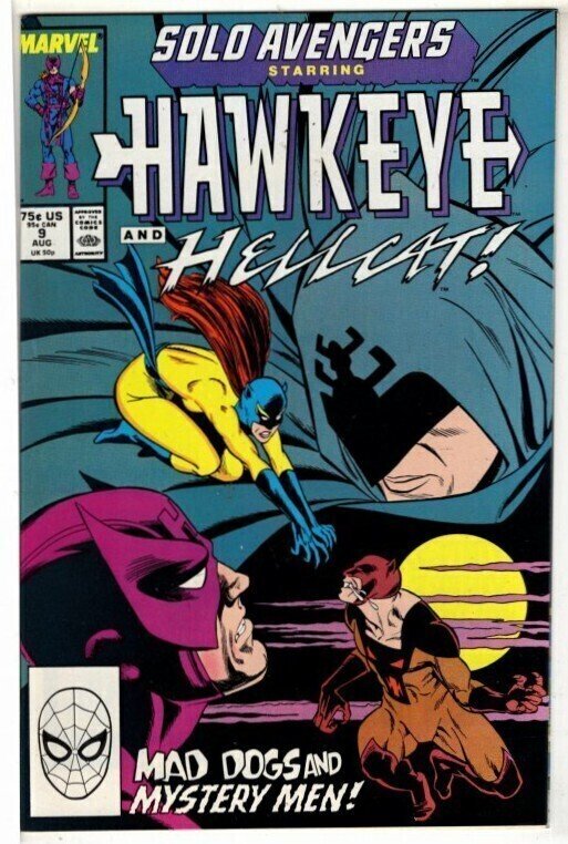 Solo Avengers #9 Hawkeye! Hellcat! Shroud! (id#515)