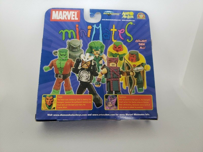 Marvel Mini Mates Series 20 2-Pack Hawkeye & Vision Mini Figure NIP DIAMOND TOY 699788719190