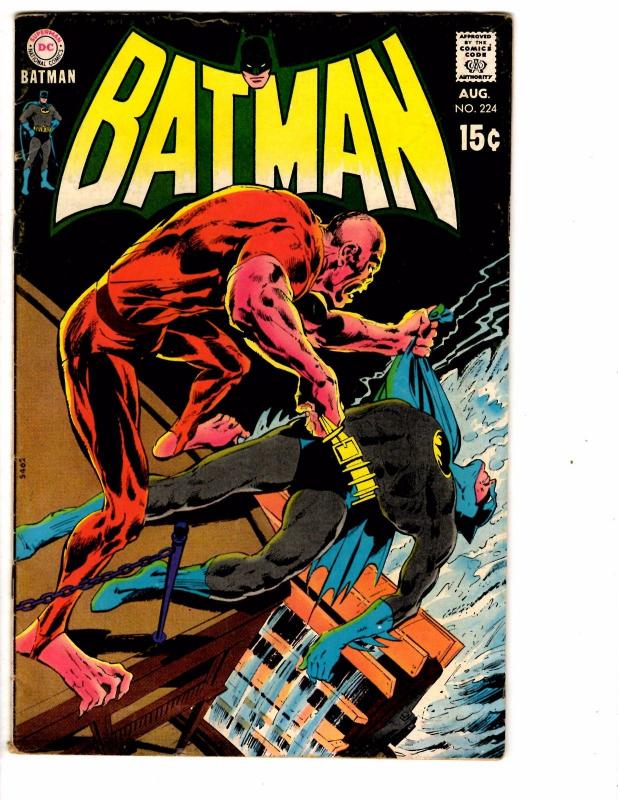 Batman # 224 FN DC Comic Book Joker Robin Catwoman Gotham Batgirl Riddler J149