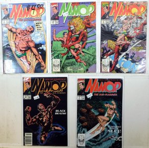 Namor, Sub-Mariner Lot 5 #1, 2, 3, 4, 7 1990 Marvel Namor Sub-Mariner Comics