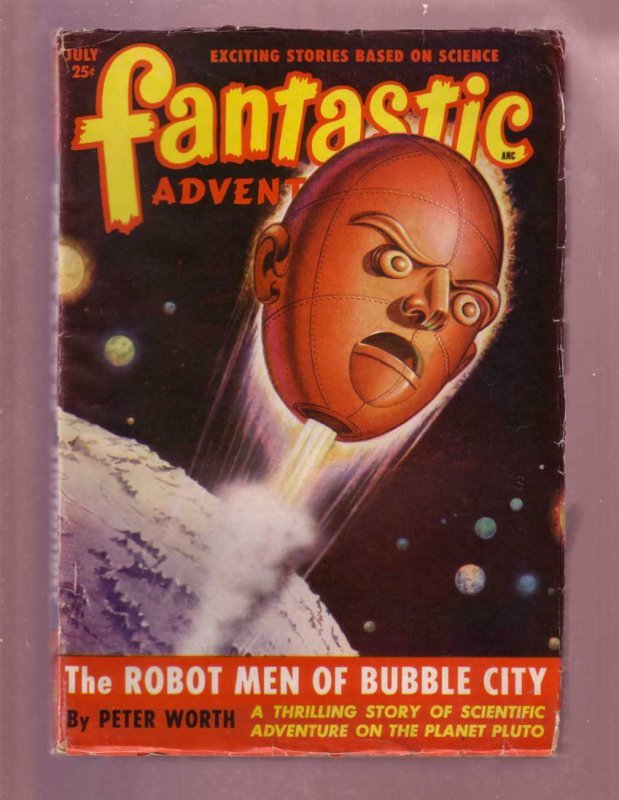 FANTASTIC ADVENTURES-JULY 1949-PULP-ADVENTURE ON PLUTO VG/FN