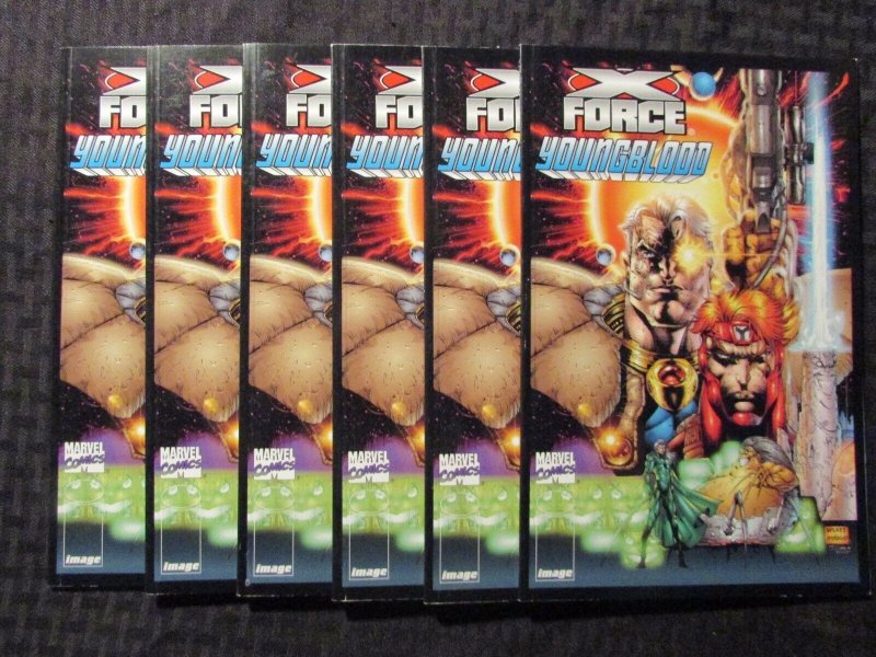 1996 X-FORCE YOUNGBLOOD v.1 #1 VF/VF+ Lot of 6 S Platt Cover Image/Marvel