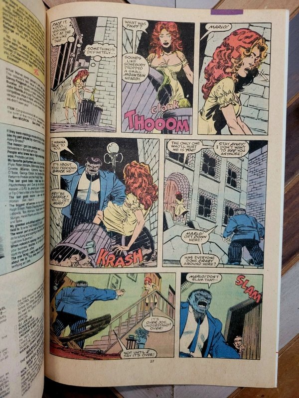 HULK #357 VG/FN 5.0 (1989) Newsstand / Signed By Writer Peter David ft The Ghoul