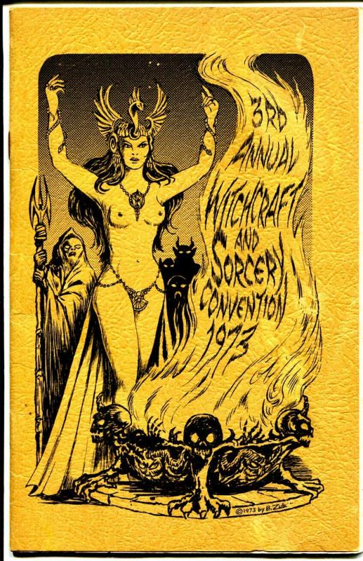 Witchcraft and Sorcery Convention Program Book 1973-3RD  Annual-Bradbury-VG