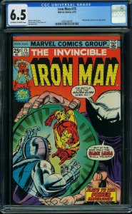 Iron Man #75 (1975) CGC 6.5 FN+