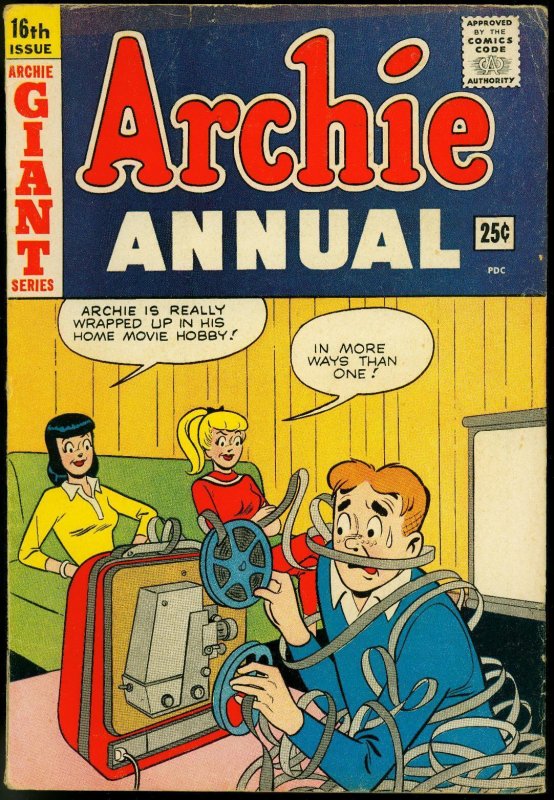 Archie Annual #16 1964- Betty & Veronica- Movie Projector cover VG+