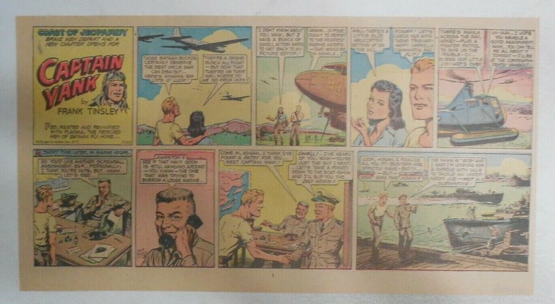 Captain Yank Sunday by Frank Tinsley from 5/20/1945 Size: 7.5 x 15 inches 