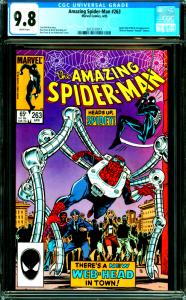 Amazing Spider-Man #263 CGC Graded 9.8 Spider-Kid & Black Cat Appearance