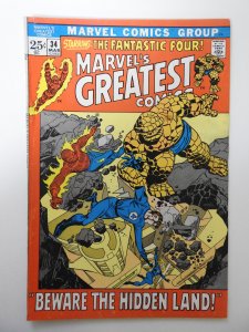 Marvel's Greatest Comics #34 (1972) VG-  moisture stain, rust on bottom ...