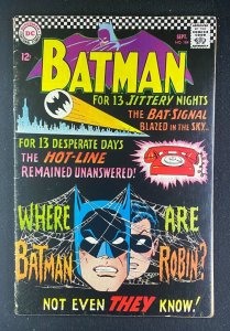 Batman (1940) #184 VG (4.0) Sheldon Moldoff Carmine Infantino Cover Robin