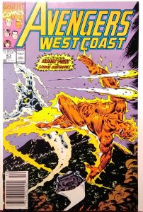 Avengers West Coast #63 Newsstand (1990)