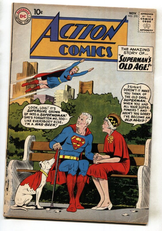 ACTION COMICS #270-comic book-1960-SUPERMAN-DC-SUPERGIRL