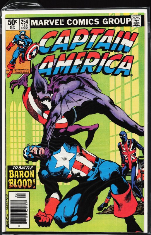 Captain America #254 (1981) Captain America [Key Issue]