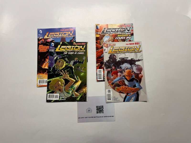 4 Legion of Superheroes DC Comics Books #1 18 19 20 Levitz 36 JW13