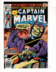 Captain Marvel #56 (1978) AT DEATHGRIP'S COMMAND! / ID#351