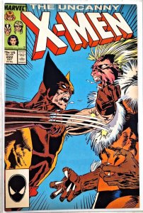 X-MEN 222 (OCT 1987) Claremont, Art By Marc Silvestri Fine+ Sabretooth